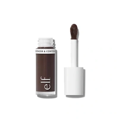 Abbildung von e.l.f. Camo Liquid Bronzer &amp; Contour, Hochpigmentiert, Natürlicher Glow, Verblendbare Textur, Langanhaltend, Abgerundeter Applikator, Vegan Tierversuchsfrei, 10 Rich