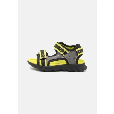 Abbildung von Geox Airadyum Trekkingsandale für Kinder, Größe: 35, Grey/lime Schuhe