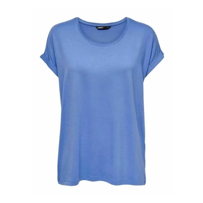 Abbildung von ONLY Onlmoster Oneck Tshirt basic, Damen, Größe: XS, Blue yonder