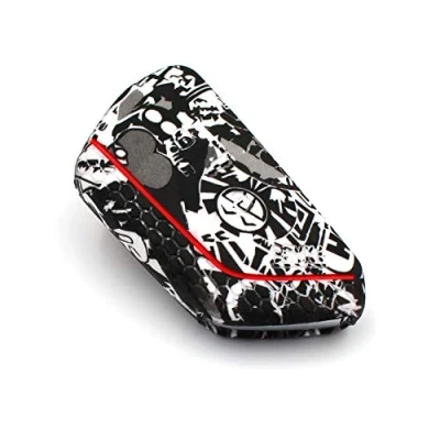 Abbildung von Schlüssel Hülle VF für 3 Tasten Auto Silikon Cover Schlüsselhülle Etui Schutzhülle (Stickerbomb)