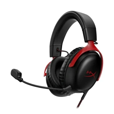 Abbildung von HyperX Cloud III Kabelgebundenes Gaming Headset, PC, PS5, Xbox Series XS, abgewinkelte 53mm Treiber, DTS, Memory Schaum, Stabiler Rahmen, ultraklares 10mm Mikrofon, USB C, A, 3,5mm