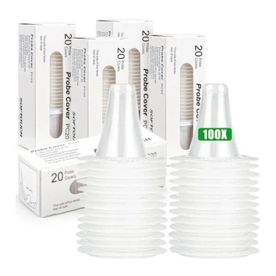 Abbildung von 100 Stück Ohrthermometer ersatzschutzkappen, für alle Braun Sondenabdeckungen fieberthermometer schutzkappen ohr
