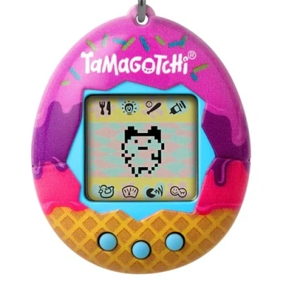 Abbildung von Bandai Tamagotchi Original Icecream Elektronisches virtuelles Tier mit Farbdisplay, 3 Tasten und Spielen Interaktives Haustier auf Deutsch Kinderspielzeug ab 8 Jahren 42922