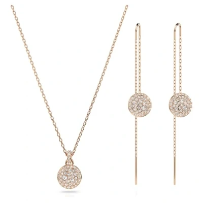 Abbildung von Swarovski Meteora SET Ohrringe rose goldcoloured, Damen, Größe: One Size, gold coloured