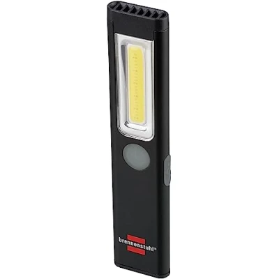 Abbildung von Brennenstuhl LED Akku Handleuchte PL 200 AC/LED Taschenlampe mit COB (200lm, inklusive USB C Ladekabel, bis zu 12h Leuchtdauer, Inspektionsleuchte Magnet und Clip)