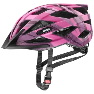 Abbildung von uvex air Wing cc Leichter Allround Helm für Damen und Herren individuelle Größenanpassung erweiterbar mit LED Licht Plum pink matt 56 60 cm