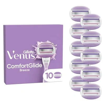 Abbildung von Gillette Venus ComfortGlide Breeze Damenrasierklingen, 10 Ersatzklingen für Damenrasierer