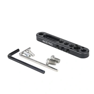 Abbildung von NICEYRIG Multifunktionale Montageplatte, Käsestange mit 1/4&quot; 3/8&quot; Gewinde für Kamerakäfig, Liliput 619AH 819AH FA1011 FA1013