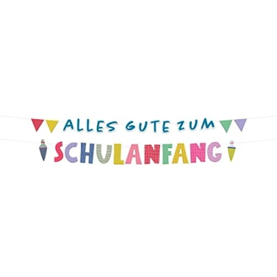 Abbildung von Folat 66081 Buchstabengirlanden Schulanfang 1,5 Meter