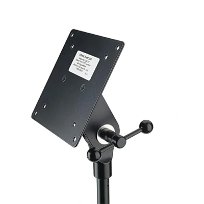 Abbildung von K&amp;M 19685 Adapter für Bildschirme, Schwarz Zur Montage von kleinen LCD/LED Bildschirmen an Mikrofonstativen