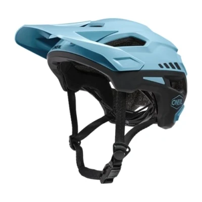 Abbildung von O&#039;NEAL Mountainbike Helm MTB All Mountain Verschmolzene innere EPS &amp; Außenschale für bessere Langlebigkeit TRAILFINDER Helmet Split Erwachsene Eisblau/Schwarz L/XL (59 63 cm)