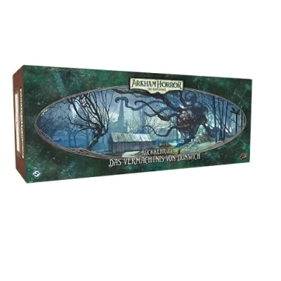 Abbildung von Fantasy Flight Games, Arkham Horror: LCG Rückkehr zu: Das Vermächtnis von Dunwich, Erweiterung, Expertenspiel, Kartenspiel, 1 4 Spieler, Ab 14+ Jahren, 45+ Minuten, Deutsch
