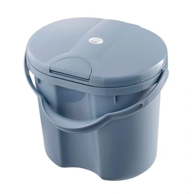 Abbildung von Rotho Babydesign TOP Windeleimer recycelt geruchsdicht ohne Nachfüllkasetten Wickeleimer blau