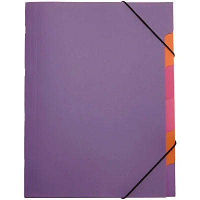 Abbildung von Pagna 41803 12 Ordnungsmappe, Funky School Trend PP, 5 teilig, lila