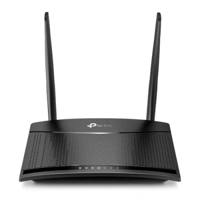 Abbildung von TP Link TL MR110 4G LTE Router, Download 150 Mbit/s, WLAN 2,4 GHz 300 2 x Ethernet Ports, Externe Antennen, Plug and Play, Router Modus, bis zu 32 Geräte, Kindersicherung, Gast Netzwerk