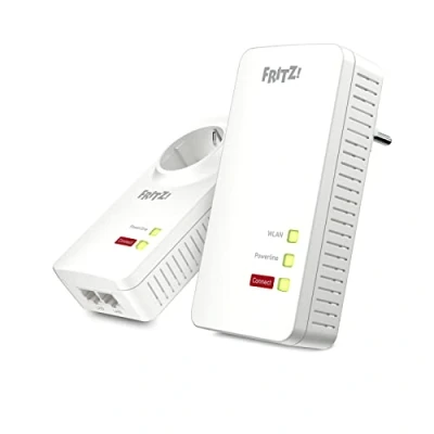Abbildung von AVM FRITZ!Powerline 1260/1220 WLAN Set (WLAN Access Point, ideal für Media Streaming oder NAS Anbindungen, 1.200 MBit/s, deutschsprachige Version)