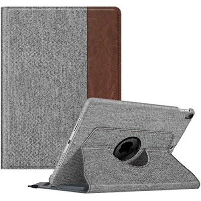 Abbildung von Fintie Hülle für iPad Air 10.5&quot; 2019 (3. Generation) / Pro 2017, 360 Grad verstellbare Schutzhülle mit eingebautem Pencil Halter, Auto Schlaf/Wach Funktion, Denim grau