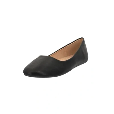 Abbildung von Elara Damen Ballerina Bequeme Slip Ons Flach Chunkyrayan DY 10A Black 39