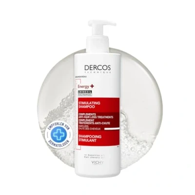 Abbildung von VICHY Anti Haarverlust Vital Shampoo+ für sensible Kopfhaut, Stärkt die Verankerung der Haarwurzel, Mit Aminexil, Dercos Haarverlust, 400 ml