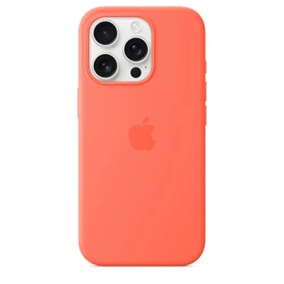 Abbildung von Apple iPhone 16 Pro Silikon Case mit MagSafe Mandarine ​​​​​​​