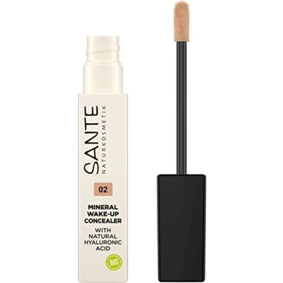 Abbildung von SANTE Naturkosmetik Mineral Wake up Concealer 02 Warm Beige, Flüssig, Deckt Schatten und Makel ab, Mit natürlichem Hyaluron, Vegan, 8ml
