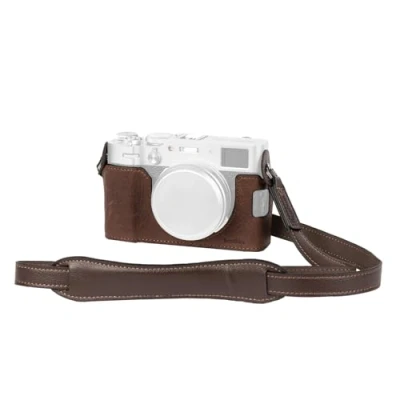 Abbildung von SMALLRIG Half Leather Case Kit X100VI Halbledertasche Set mit Schultergurt, Kamera im Retro Stil aus Leder Rahmen Aluminiumlegierung nur für FUJIFILM (Braun) 4699