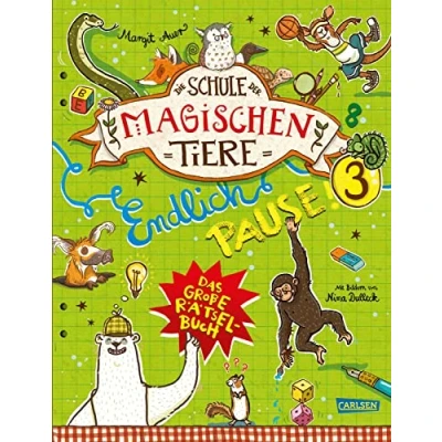 Abbildung von Die Schule der magischen Tiere: Endlich Pause! Das große Rätselbuch Band 3: Bunter Rätselspaß für Kinder ab 8 Jahren Geschenk Fans Tiere