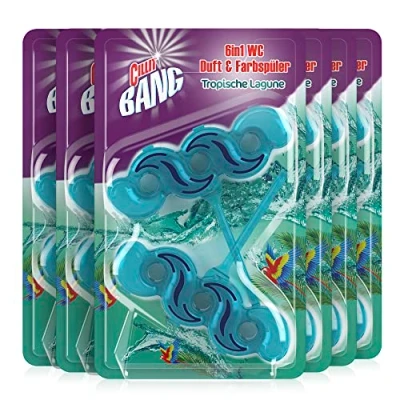 Abbildung von CILLIT BANG Color Power WC Spüler Tropical Lagune Toilettenreinigung mit Reinigungsschaum &amp; Frischeduft 6 x 2er Pack