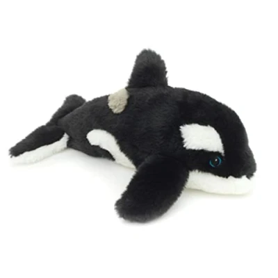 Abbildung von Uni Toys Eco Line Orca 100% recyceltes Material 25 cm (Länge) Plüsch Wal, Schwertwal Plüschtier, Kuscheltier