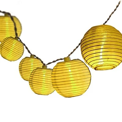 Abbildung von Dailyart 8M 40er LED Upgrade Solar Lichterkette Aussen IP65 Wasserdicht Lampion/Laternen 8 Modi 800mAh Auße Beleuchtung für Garten, Terrasse, Hof, Haus Weihnachten Deko (Warmweiß)