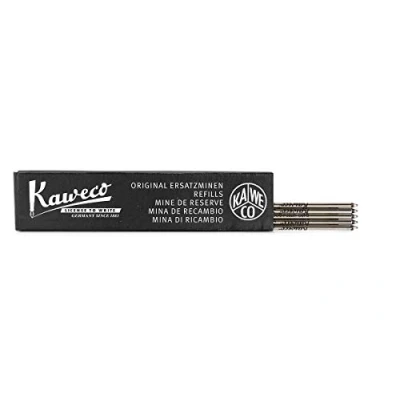 Abbildung von Kaweco D1 Kugelschreiber Minen 1,0 schwarz 5 Stück I pcs 1.0 Refill black for ball pen Stift Ersatzminen Mine für Mehrfarb Schreiber verschiedene Strichstärken und Farben