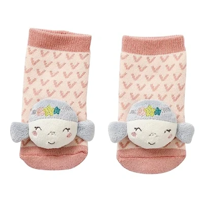 Abbildung von Fehn Rasselsocken Baby Oktopus Babysocken mit Rassel Funktion Socken zur Förderung der Motorik Babykleidung ideal als Erstlingssöckchen Lernspielzeug für Kinder von 0 12 Monaten