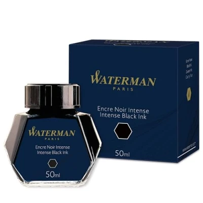 Abbildung von Waterman Füllertinte im Tintenfass Intense Black Tintenflacon mit 50 ml