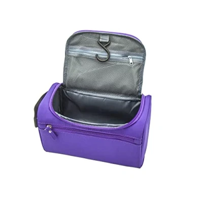 Abbildung von ONEGenug Kulturbeutel Reise Kulturtasche Herren &amp; Damen Kosmetiktasche Zum Aufhängen Waschtasche für Jungen Mädchen Lila