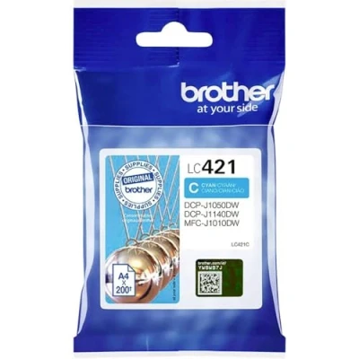 Abbildung von Brother LC 421C Tintenpatrone Cyan für DCP J1050DW, J1140DW, MFC J1010DW, Standard