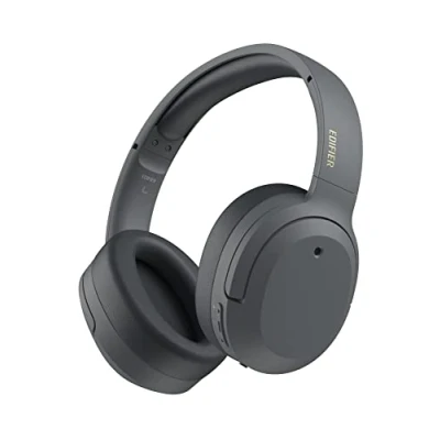 Abbildung von Edifier W820NB Plus Bluetooth Kopfhörer, hybrid, aktive Geräuschunterdrückung, Hi Res LDAC Audio, Schnellladung, Over Ear kabellos, 5.2, für Reisen/Zuhause/Büro Grau