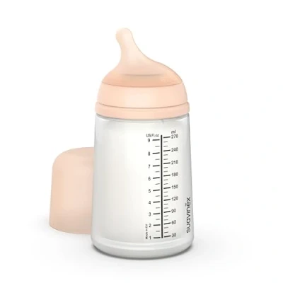 Abbildung von SUAVINEX Zero Anti Kolik Flasche, 0 Monate Durchschnittlicher Durchfluss 270 ml, weiß