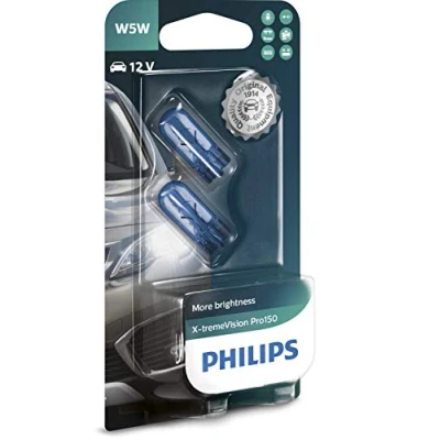 Abbildung von Philips Halogen automotive lighting X tremeVision Pro150 W5W Signallampe, Doppelblister, 563230, Double blister