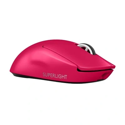 Abbildung von Logitech G PRO X SUPERLIGHT 2 LIGHTSPEED Kabellose Gaming Maus, West Europa Verpackung, Lightweight, 60g, 8K Abrufrate, 44K DPI, 5 programmierbare Tasten, USB C, PC &amp; Mac Rosa
