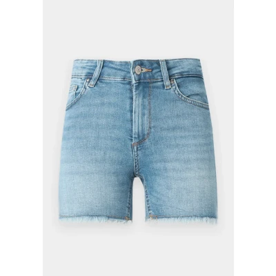 Abbildung von ONLY Onlblush MID RAW Jeans Shorts, Damen, Größe: XS, Light blue denim