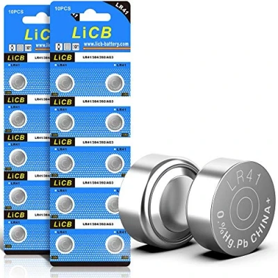 Abbildung von LiCB 20 Stück LR41 knopfzelle batterien, AG3 SR41W 392 1,5V Alkaline Batterie 3 Jahre Lagerfähigkeit 100% Voll Garantie