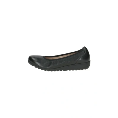 Abbildung von CAPRICE Damen Ballerinas aus Leder mit Keilabsatz, Schwarz (Black Nappa), 38 EU