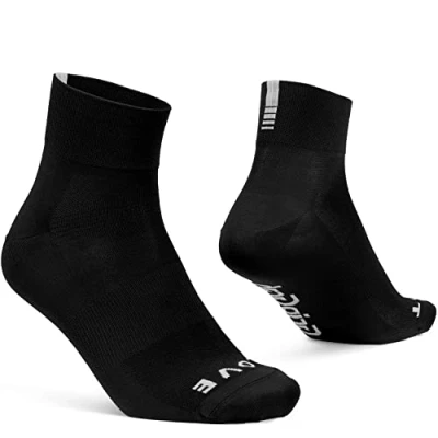 Abbildung von GripGrab Lightweight SL Performance Sommer Radsport Socken 1er und 3er Pack Eyecatching 2 Längen Radsocken Lang Kurz