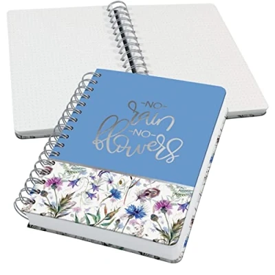 Abbildung von SIGEL JN619 Spiralblock Notizblock Bullet Journal Jolie, ca. A5, dot Lineatur, 240 Seiten, violett/blau/grün, vegan, aus nachhaltigem Papier hergestellt