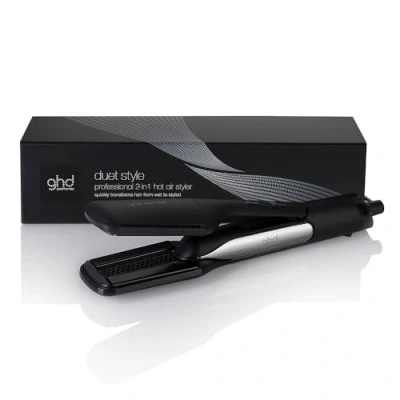 Abbildung von ghd duet hair style 2 in 1 Glätteisen + Haartrockner, Hot Air Styler für die Verwandlung von nassem zu gestyltem Haar Weiß