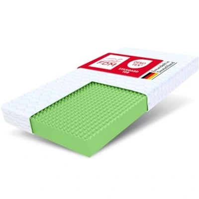 Abbildung von FDM PICCHI Schaumstoffmatratze 120 x 200 cm Matratze 12 Höhe Härtegrade H3 (Mittelhart) Polyurethanschaum Zweiseitig Bezug Abnehmbar Waschbar