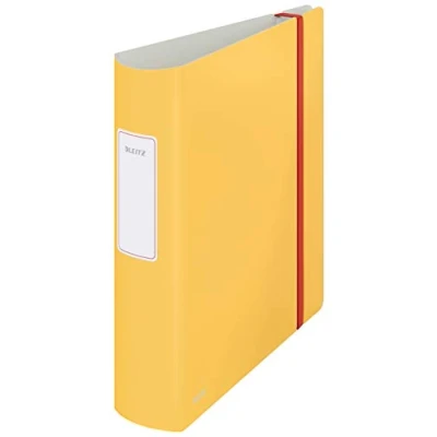 Abbildung von Leitz Qualitäts Ordner 180 Active, A4, 500 Blatt, 8,2 cm Rückenbreite, Warmes Gelb, Cosy Serie, 10380019