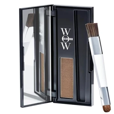 Abbildung von Color Wow Ansatzpuder Root Cover Up, Ansatzfarbe zum Kaschieren vom Haaransatz, Wasserfestes Haarpuder Frauen für das perfekte Finish, hellbraun, 2.1g
