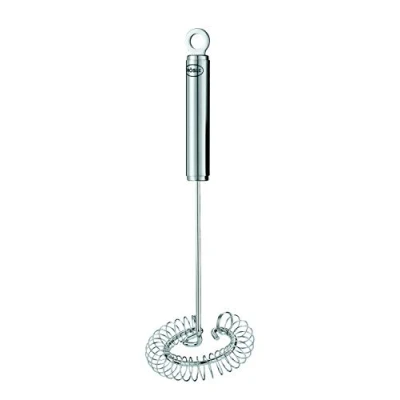 Abbildung von RÖSLE Spiralbesen, hochwertiger Saucenbesen für alle Bereiche des Topfbodens, Edelstahl 18/10, spülmaschinengeeignet, 22 cm, Silbern