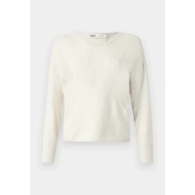 Abbildung von ONLY Onlrica LIFE V NECK Strickpullover, Damen, Größe: XS, Birch melange